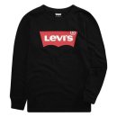 Levis Jungen Langarm-shirt schwarz mit rotem Logo