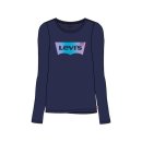Levis Mädchen langarm-shirt navy mit schimmerndem...
