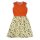 BB Sommerkleid smock orange mit Blumen, Bio