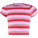 Blue Effect gilrs T-shirt  1231-5772 Crop pink stripes