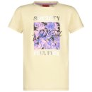Vingino Girls T-Shirt beige Hetty lila Blumen gelb